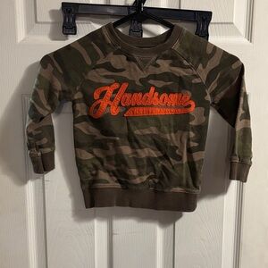 Carter's Camouflage Sweatshirt with Orange Accent